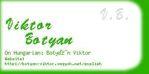 viktor botyan business card